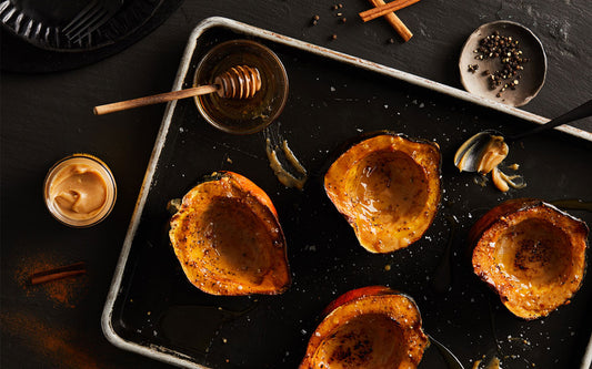 Roasted Cinnamon Acorn Squash