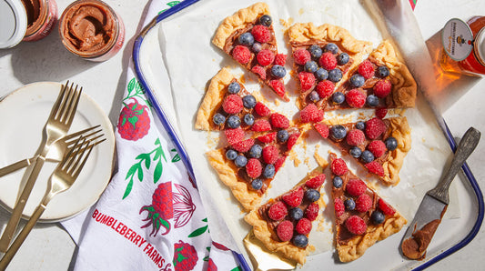 Chocolate Raspberry Dessert Pizza