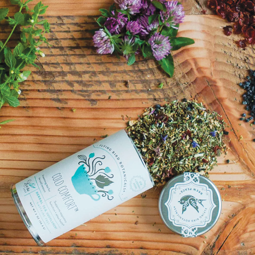 TEA SET - Raw Gently Filtered Honey + Cold Comfort Tea