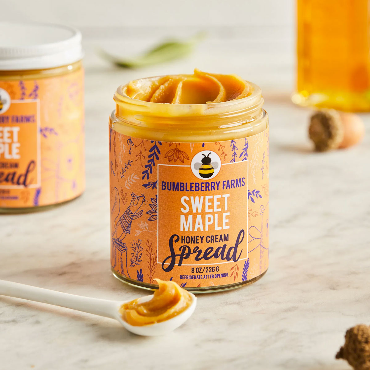 Bumbleberry Farms Sweet Maple Honey Cream Spread