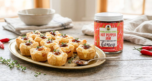 Brie & Hot Pepper Jam Puff Pastry Bites
