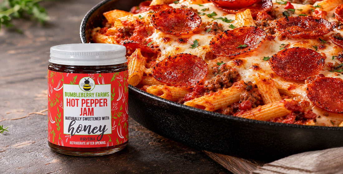 Baked Hot Pepper Pepperoni Pasta