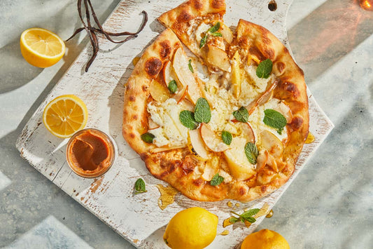 Pear, Ricotta + Lemon Vanilla Pizza