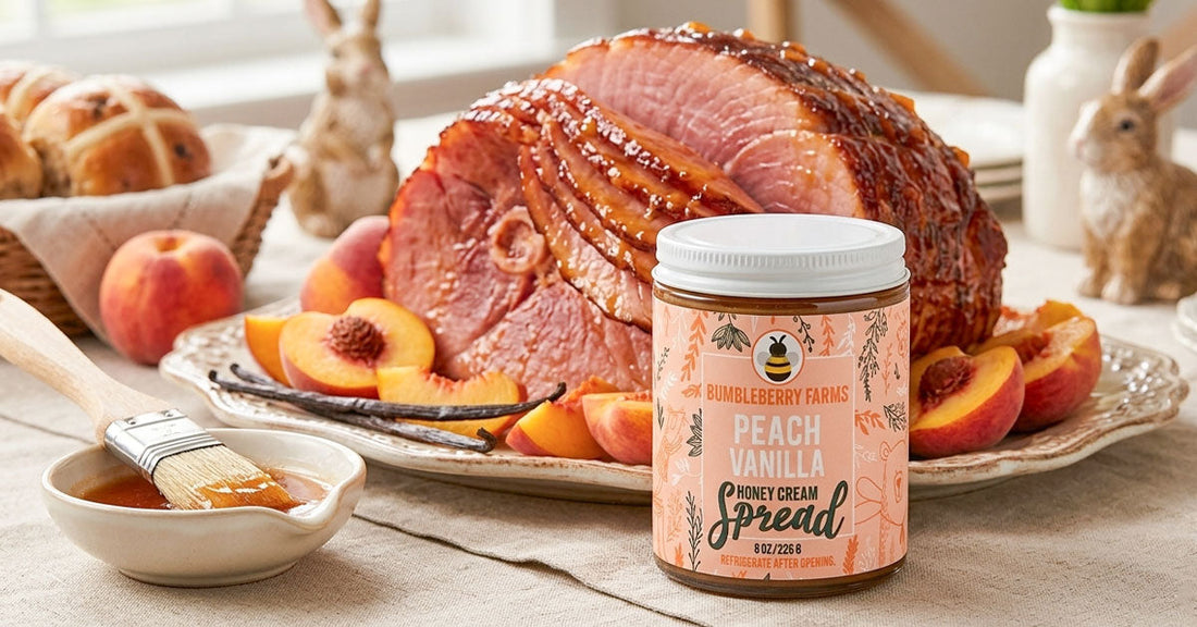 Peach Glazed Easter Ham