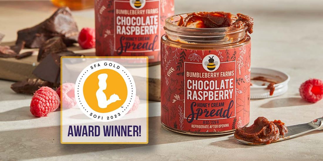 Chocolate Raspberry Honey Cream Spread Wins sofi™ Award