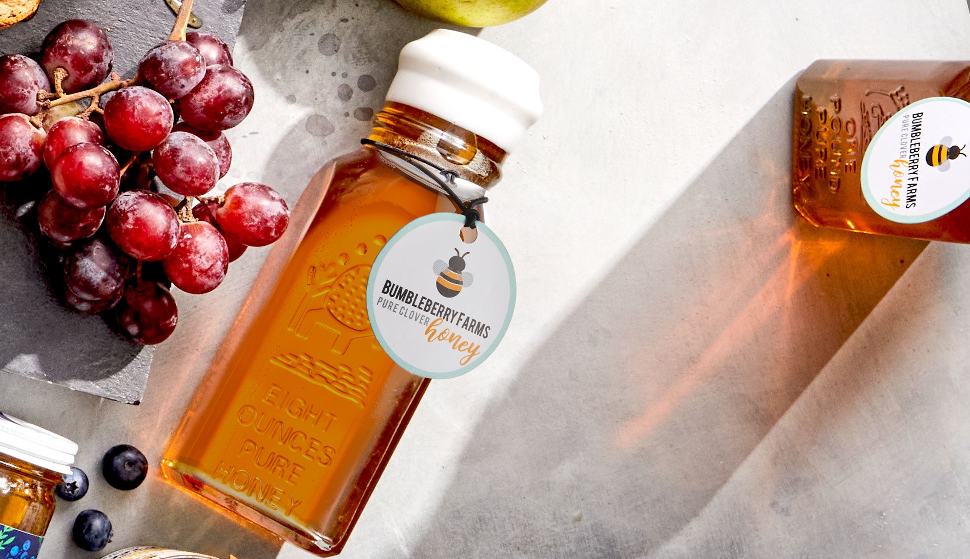 Bumbleberry Farms | Pure Clover Honey in Vintage Jar