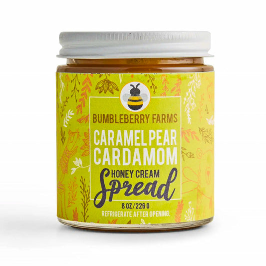 Caramel Pear Cardamom Honey Cream Spread