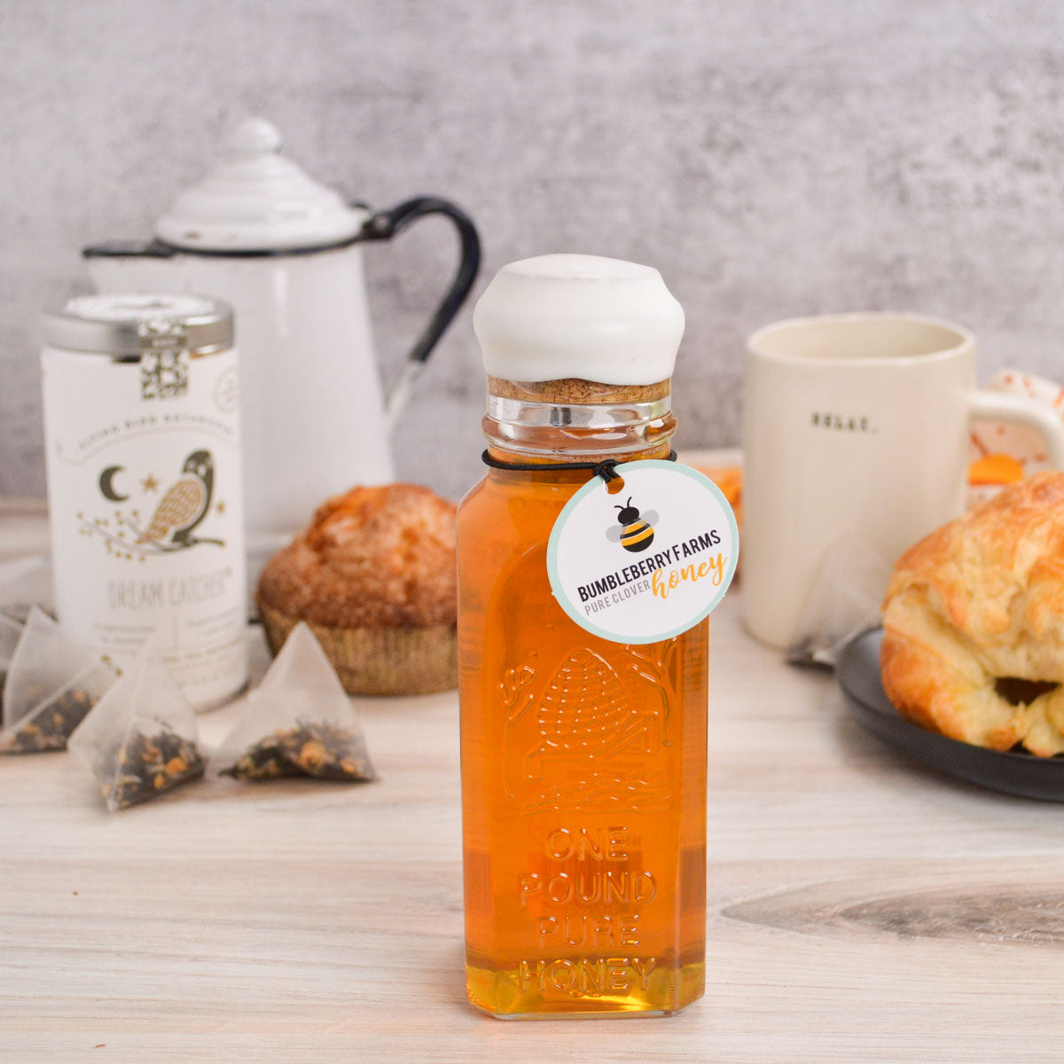 Tea + Honey Set - Pure Clover Honey and Dream Catcher Tea