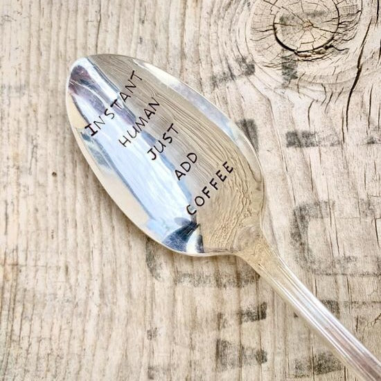 Hand Carved Wooden Bar Spoon, French Press Coffee Stirrer, Iced Tea,  Smoothie Spoon, USA Vermont Made Gift, Walnut Wood, Farmhouse Kitchen 