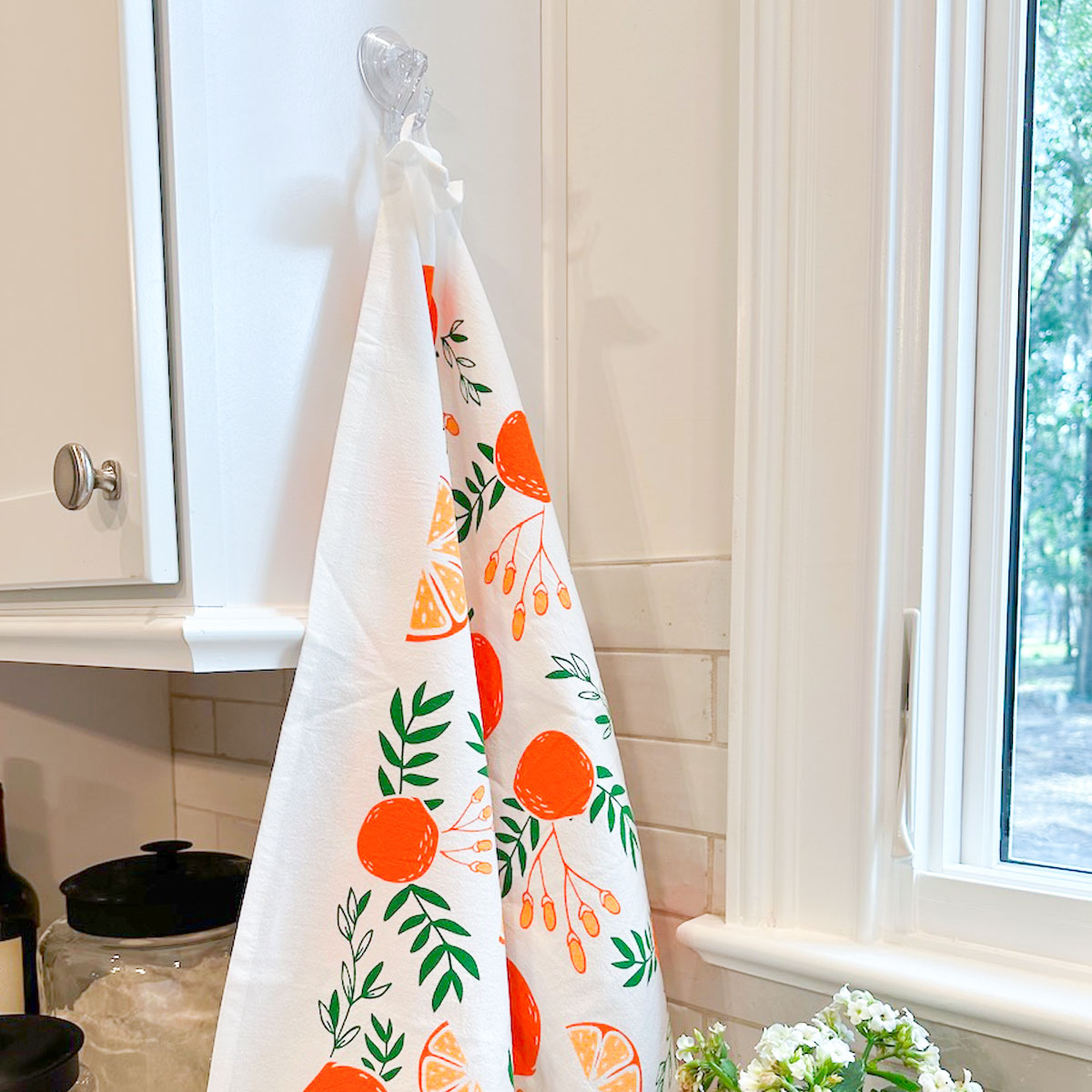 Orange kitchen deals dish towels