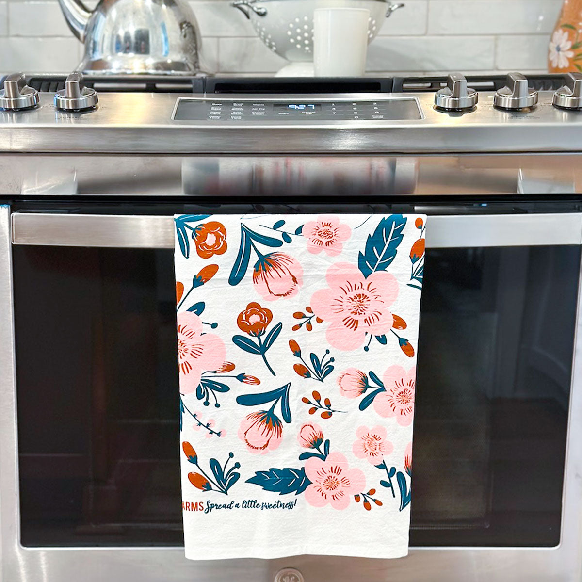 Pink Blossom Dish Towel