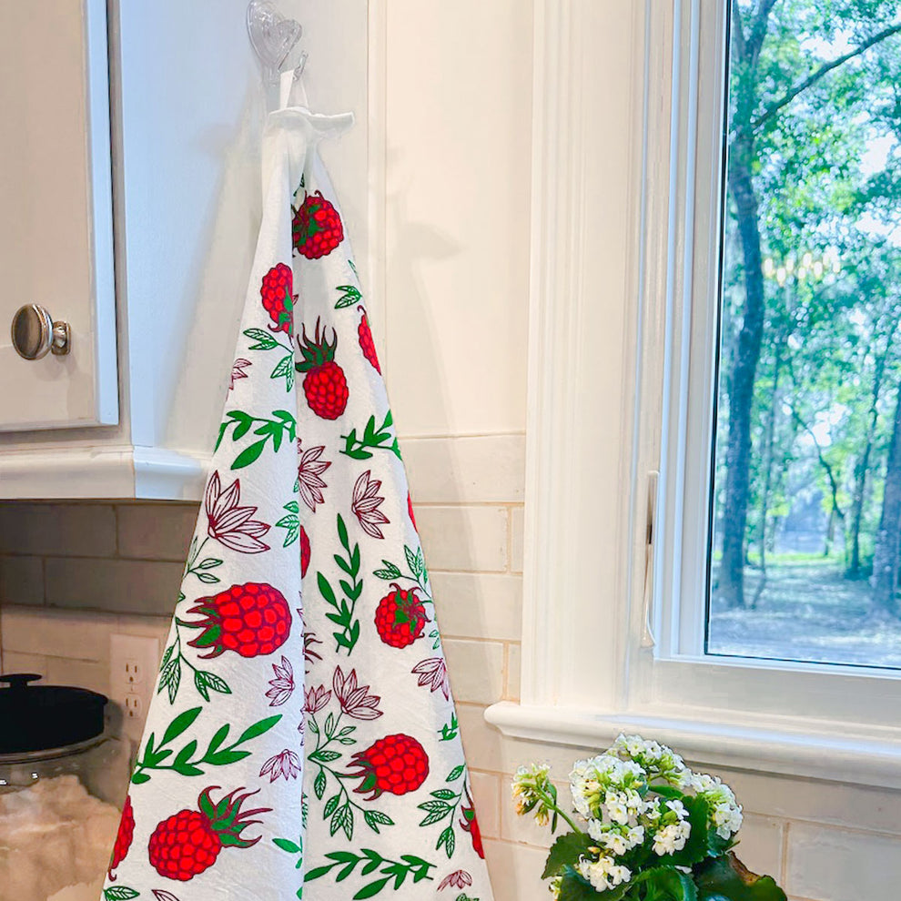 Tea Towel Raspberry Raspberry Dish Towel – Bumbleberry Farms