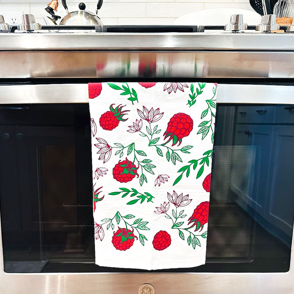 Tea Towel Raspberry Raspberry Dish Towel – Bumbleberry Farms