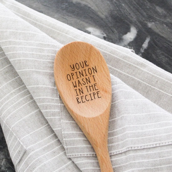 Wooden Spoons With Message (many options)